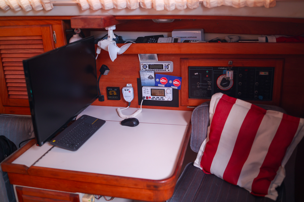 Catalina 36 interior nav station